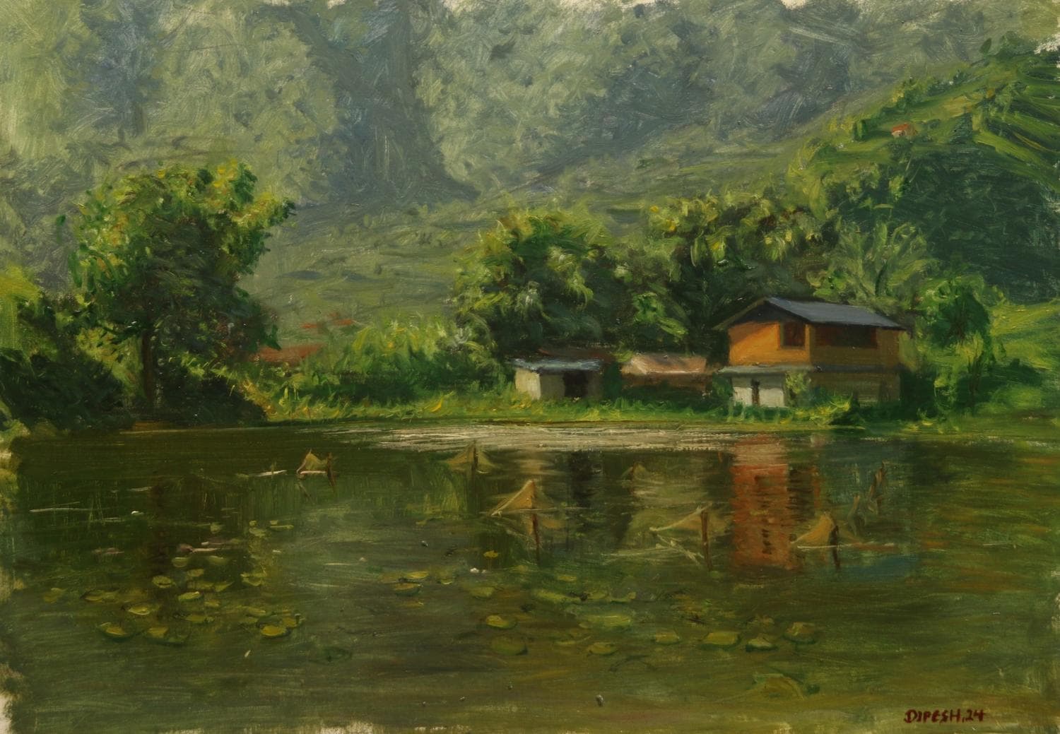 Fishing Pond Next Fewa Lake