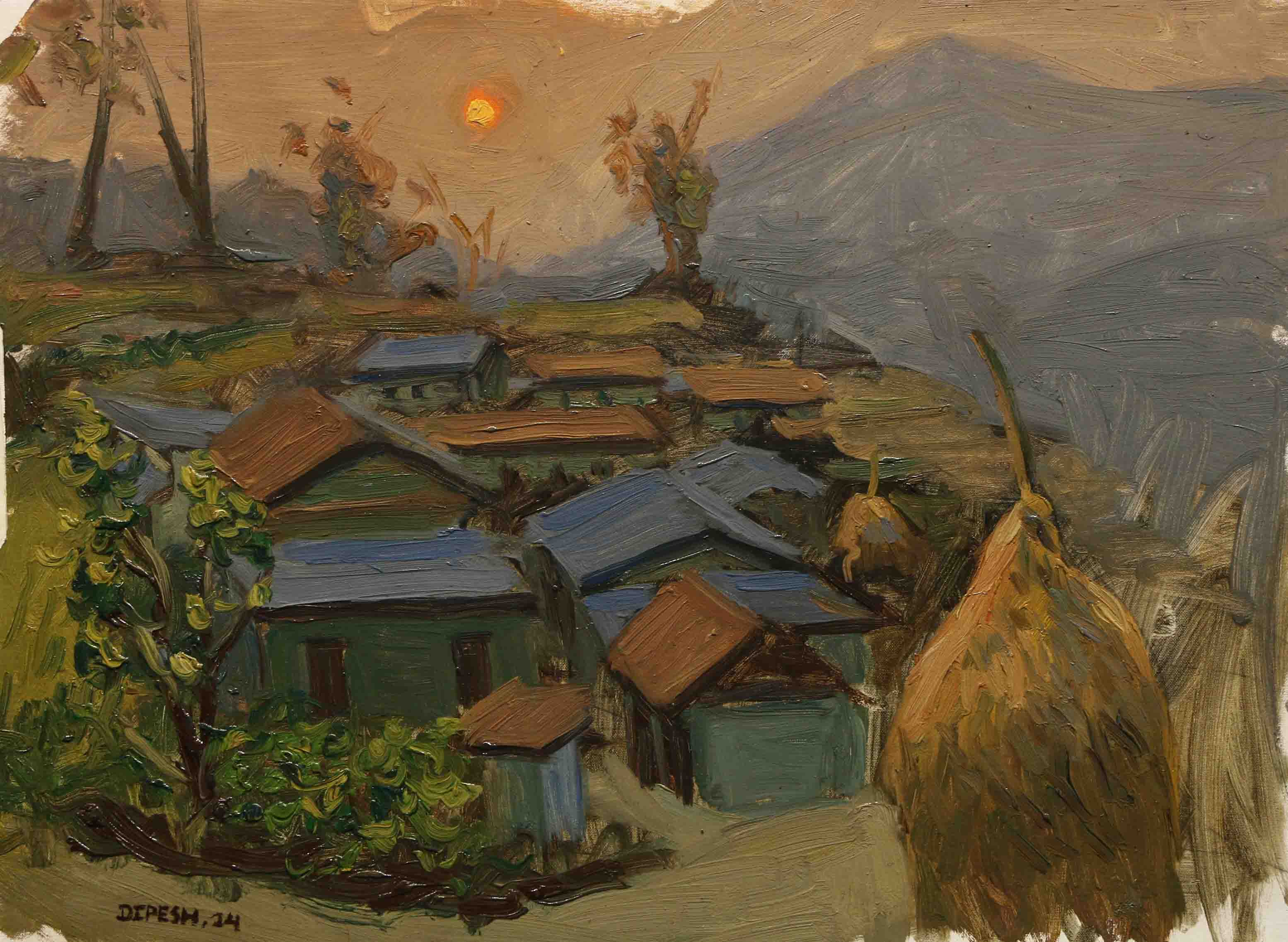 Sunset at Puranchor Chitepani