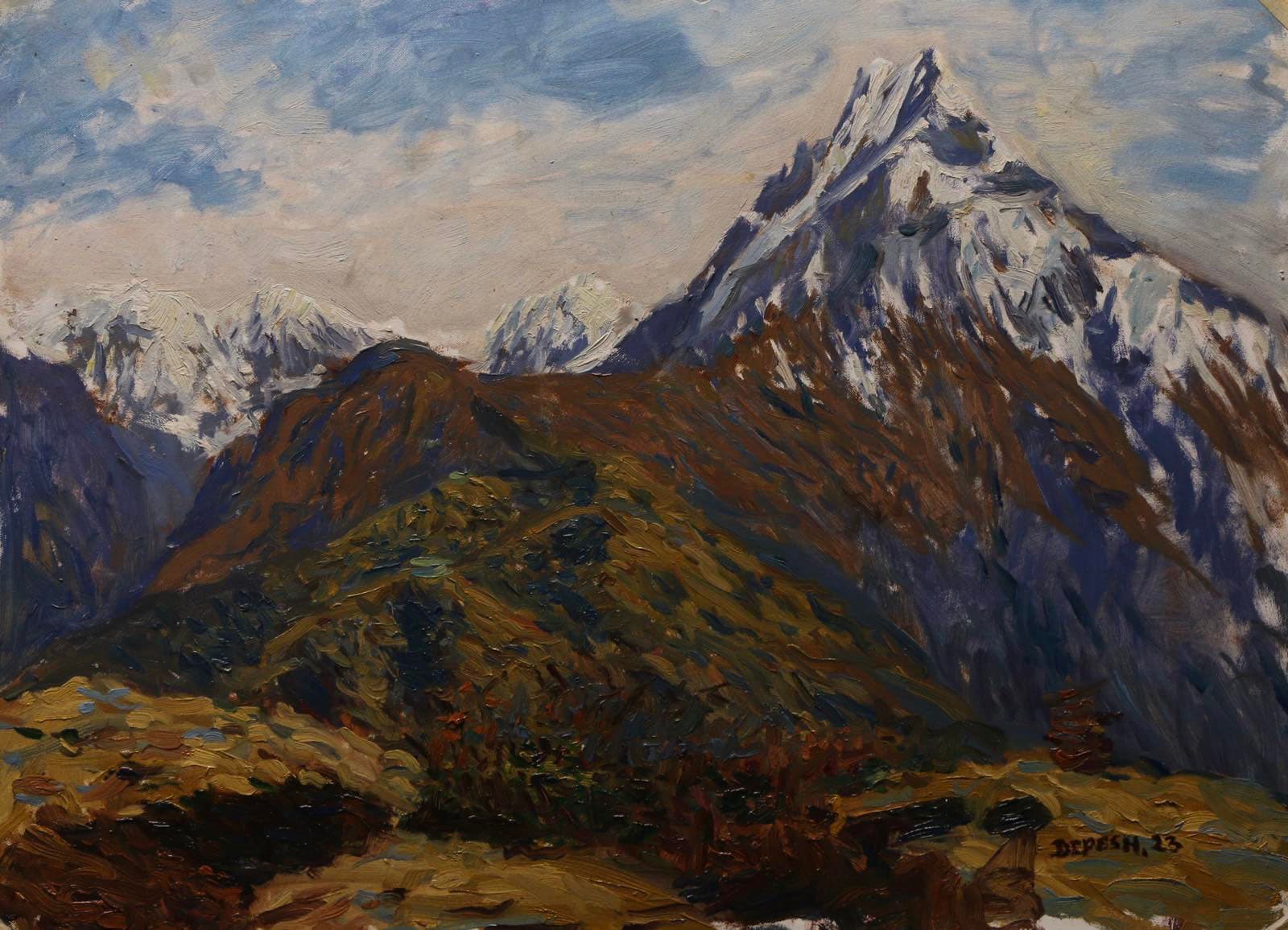 Macchapurche and Mardi himal view from Badal Danda 