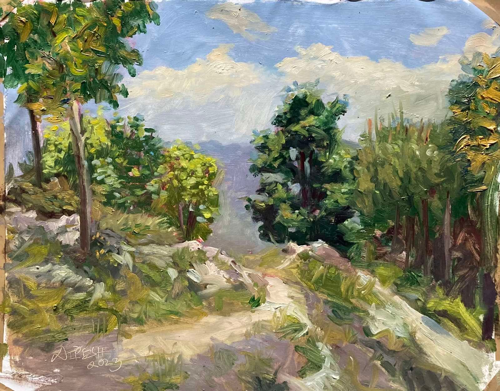trees on the way to Tarebhir